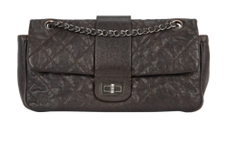 Reissue Lock Quilted Single Flap, Caviar, Brown, 15179718(2011), 2*